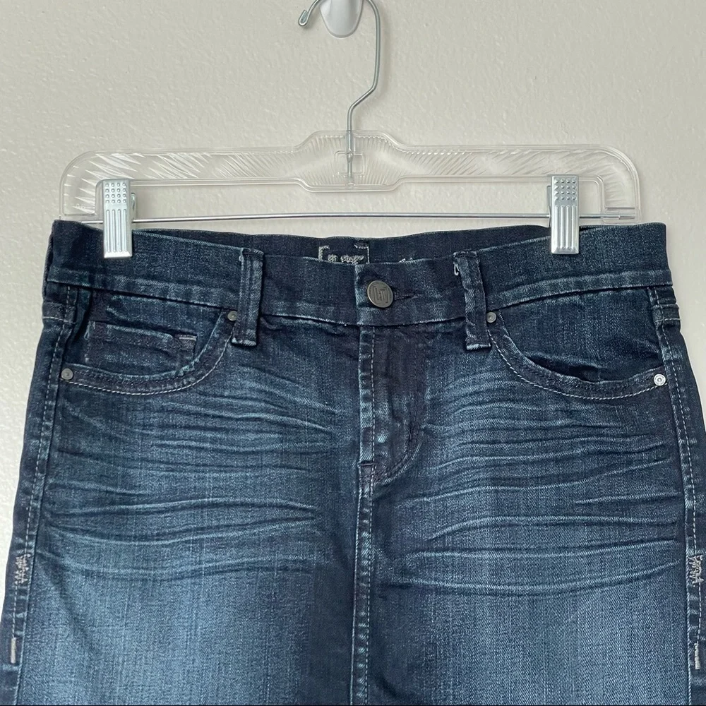 !It Denim Dark Blue Jean Denim Mini Skirt Size 26 - Picture 3 of 11